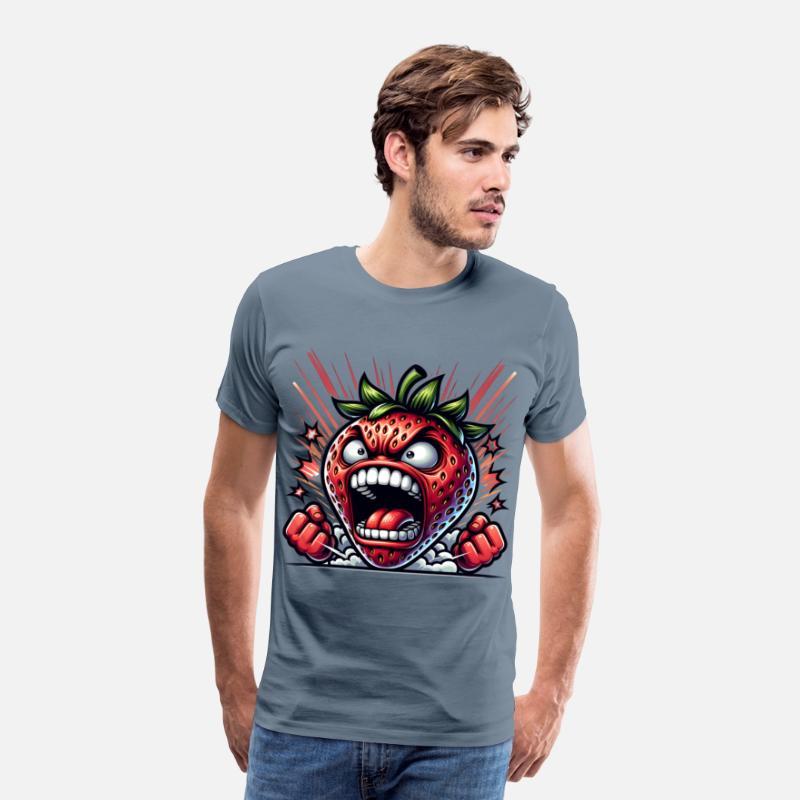 Fierce Strawberry Cartoon Art