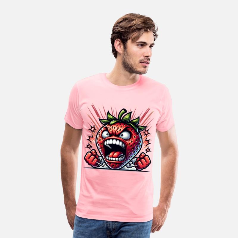 Fierce Strawberry Cartoon Art