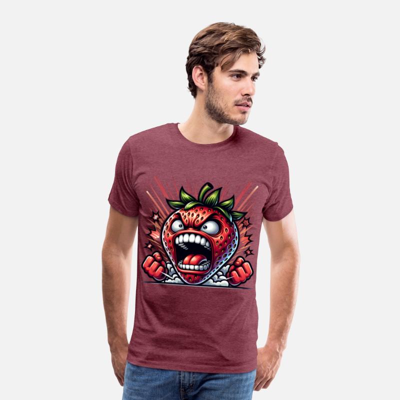 Fierce Strawberry Cartoon Art