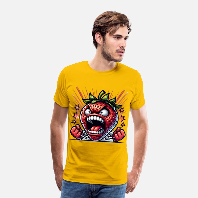 Fierce Strawberry Cartoon Art