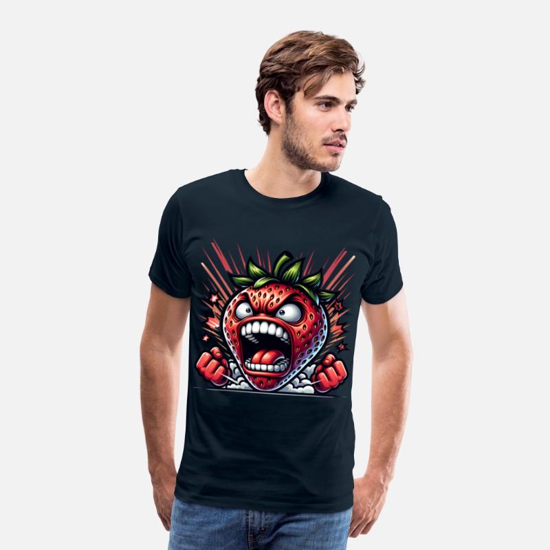 Fierce Strawberry Cartoon Art