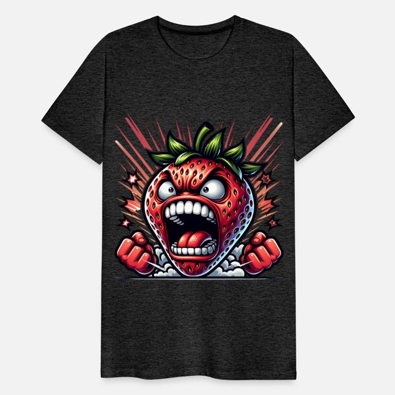 Fierce Strawberry Cartoon Art