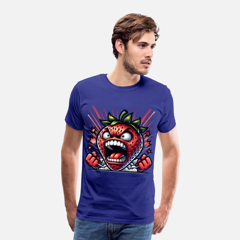 Fierce Strawberry Cartoon Art