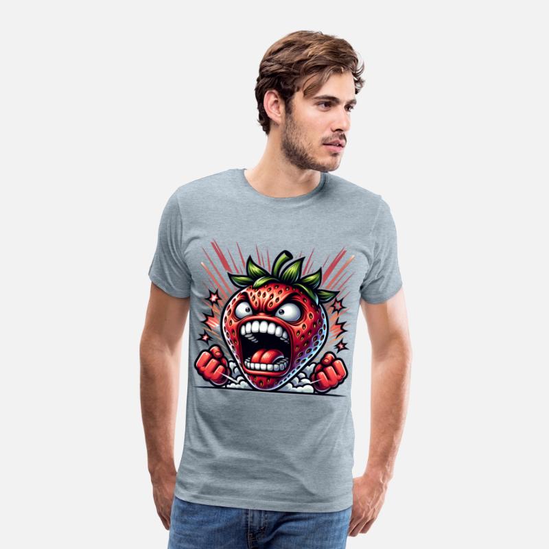 Fierce Strawberry Cartoon Art