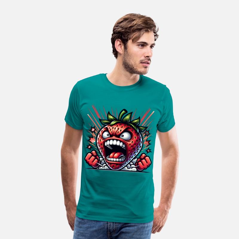 Fierce Strawberry Cartoon Art