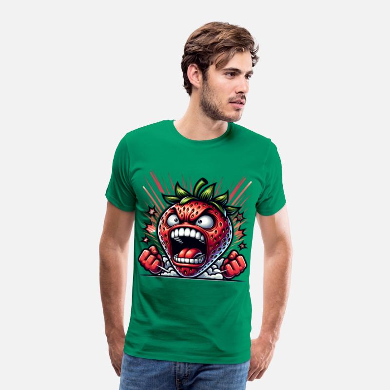 Fierce Strawberry Cartoon Art