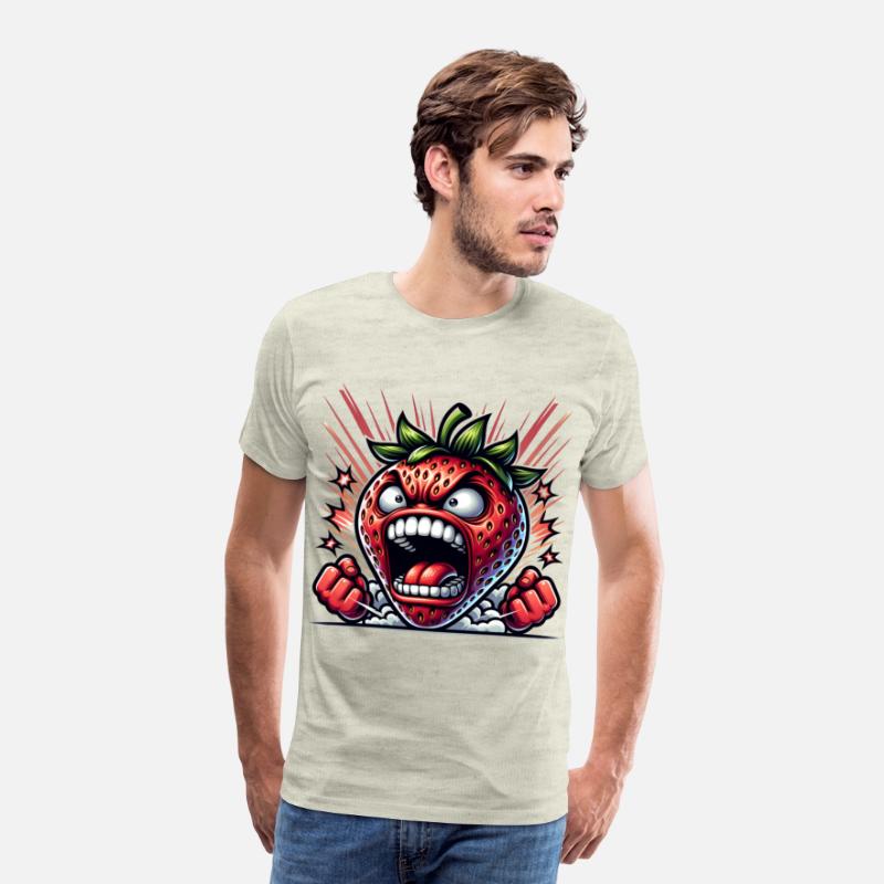 Fierce Strawberry Cartoon Art