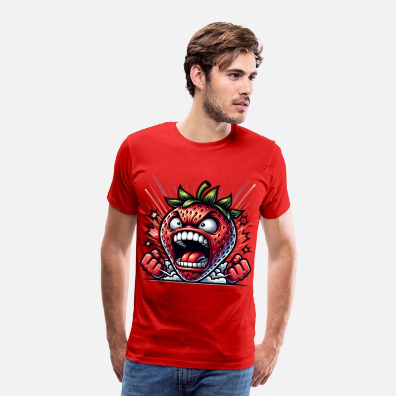 Fierce Strawberry Cartoon Art