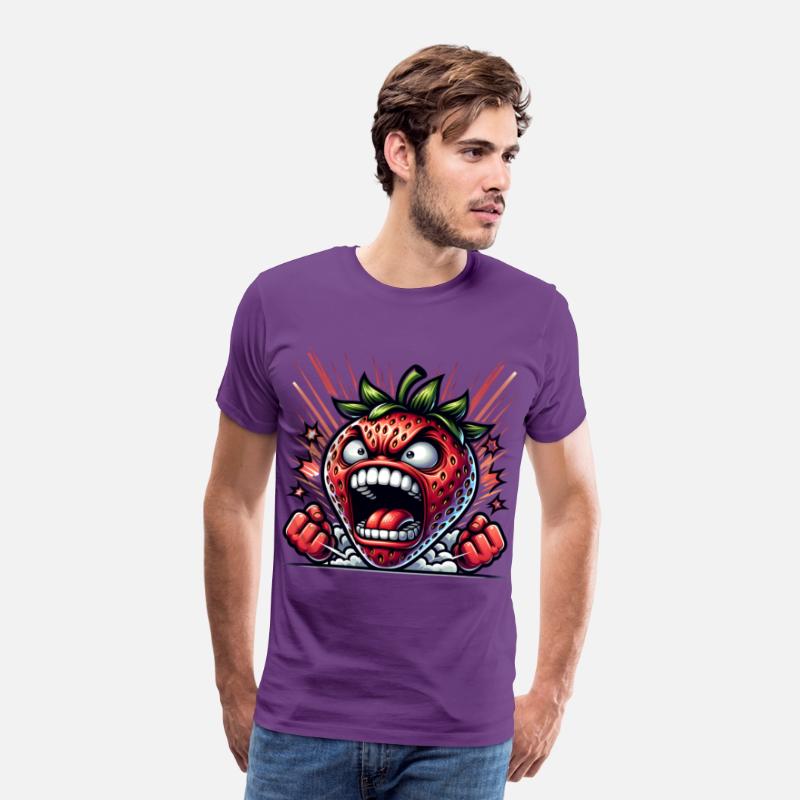 Fierce Strawberry Cartoon Art