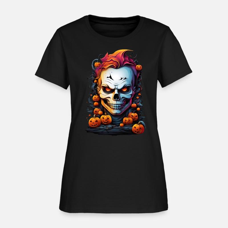 Fiery Pumpkin Skull