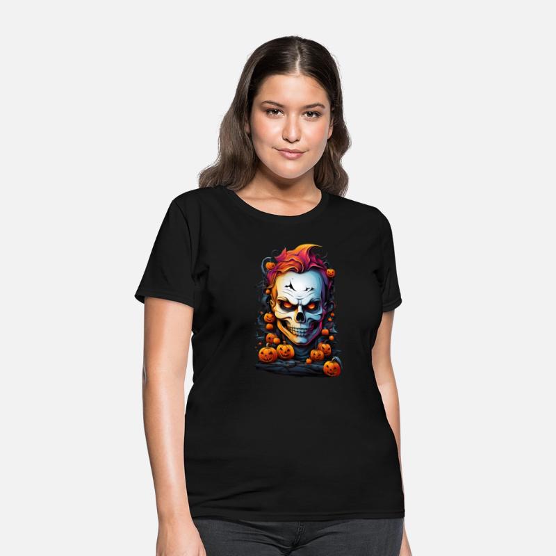 Fiery Pumpkin Skull
