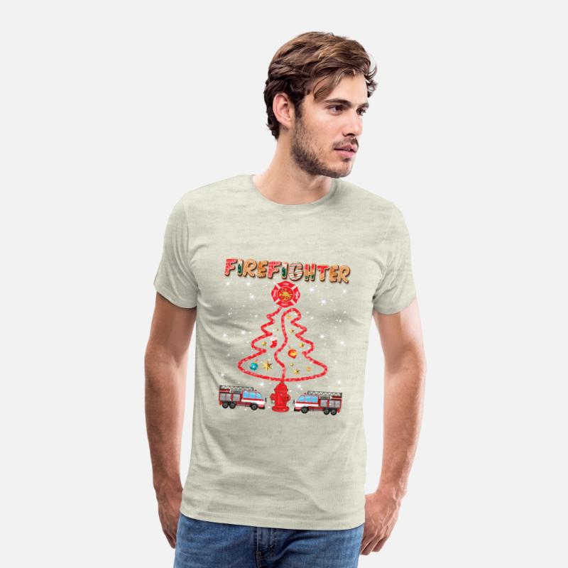 Fire Hose Christmas Pine Tree Firefighter