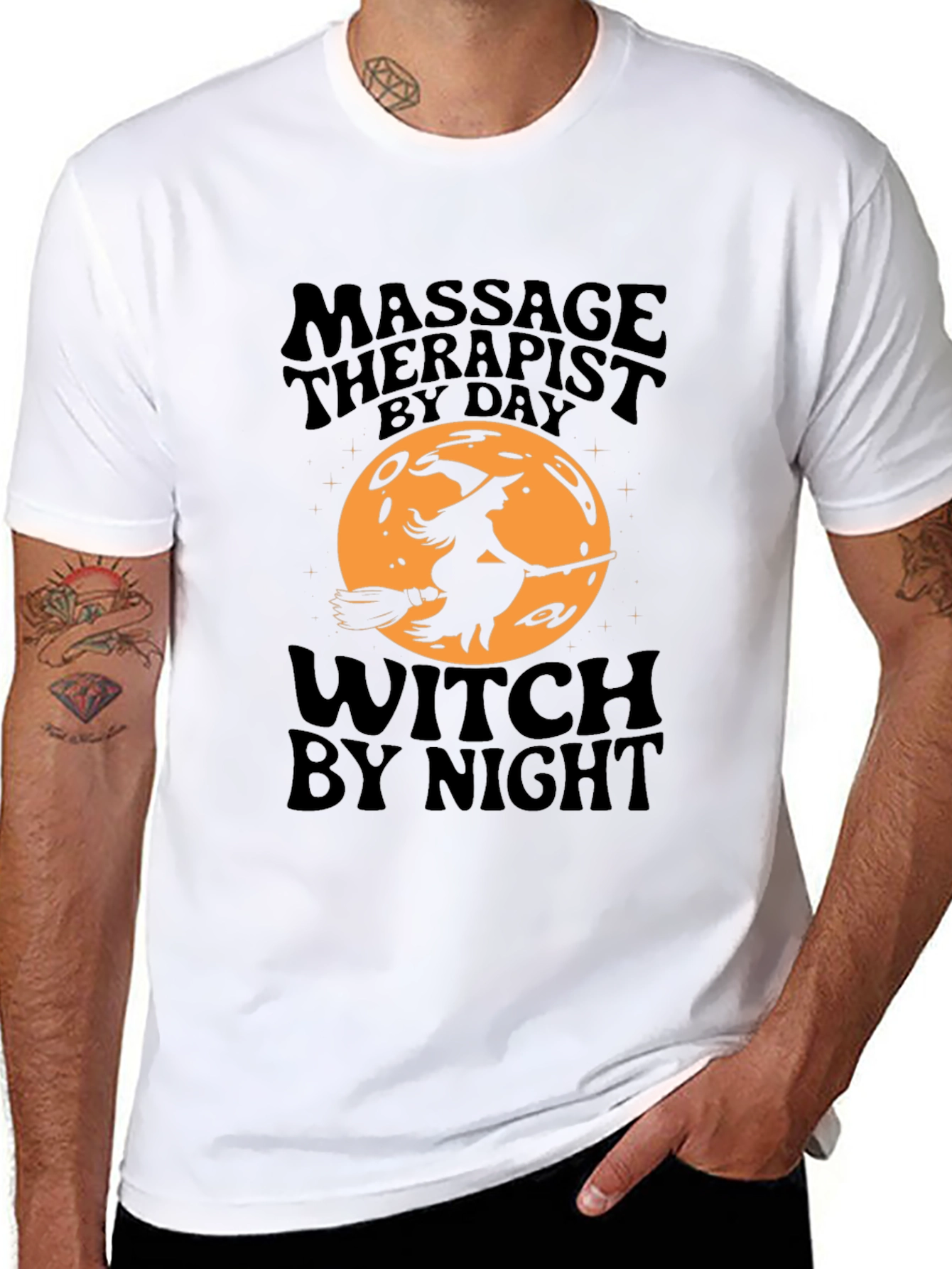 Massage Therapist Witch T-Shirt - Halloween Edition
