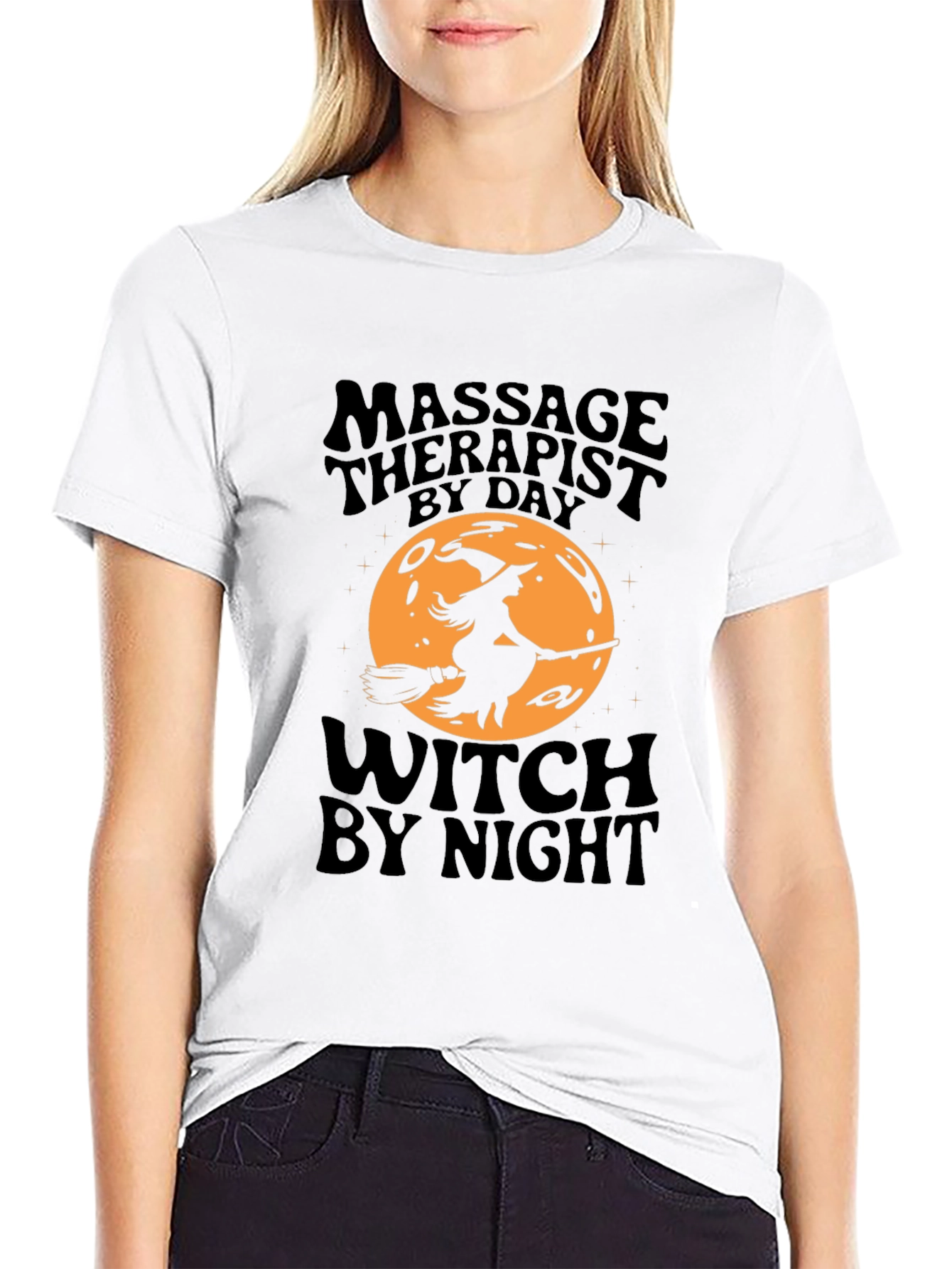 Massage Therapist Witch T-Shirt - Halloween Edition