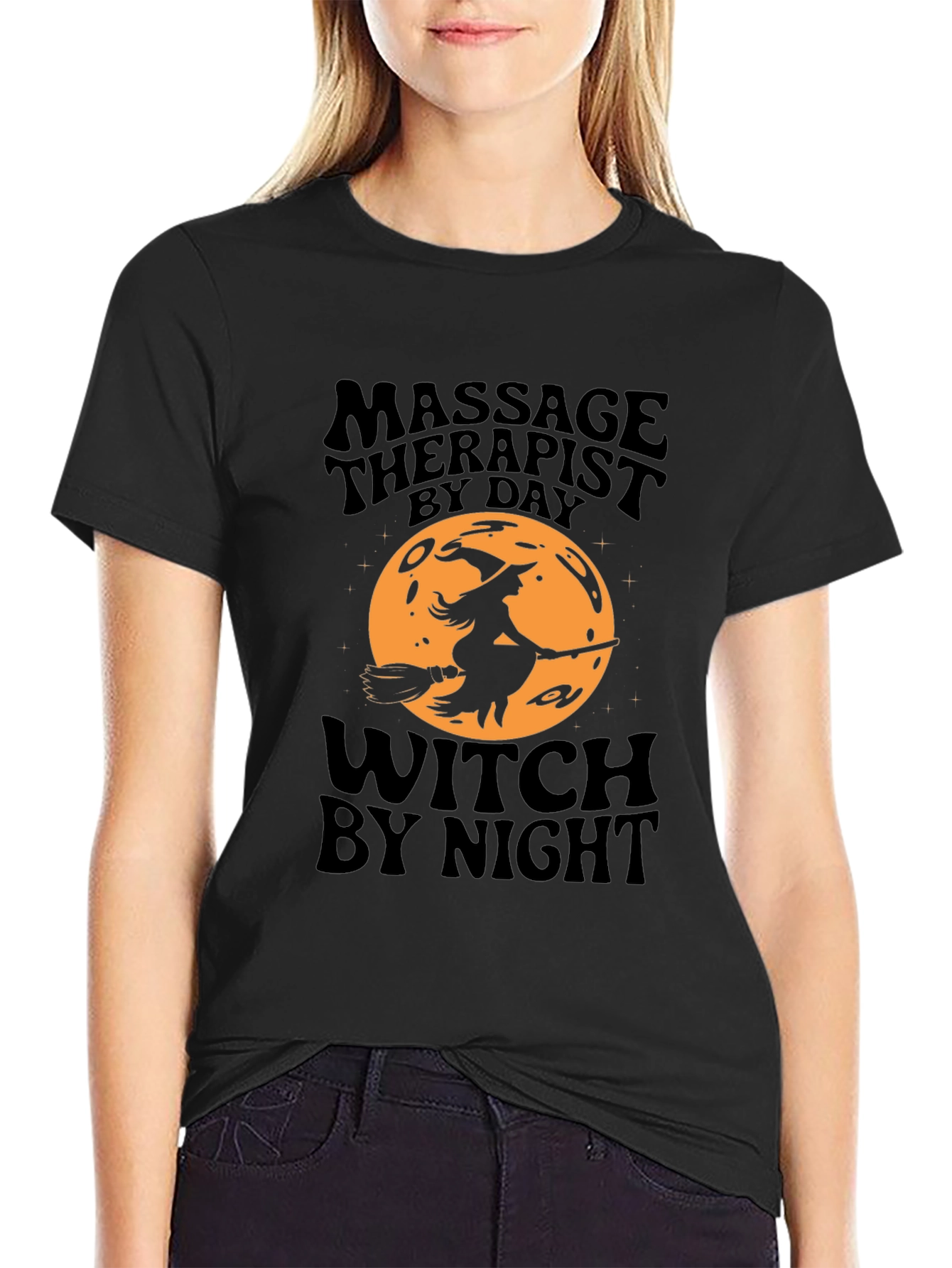 Massage Therapist Witch T-Shirt - Halloween Edition