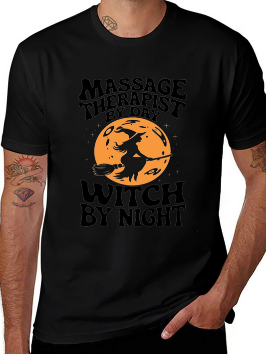 Massage Therapist Witch T-Shirt - Halloween Edition