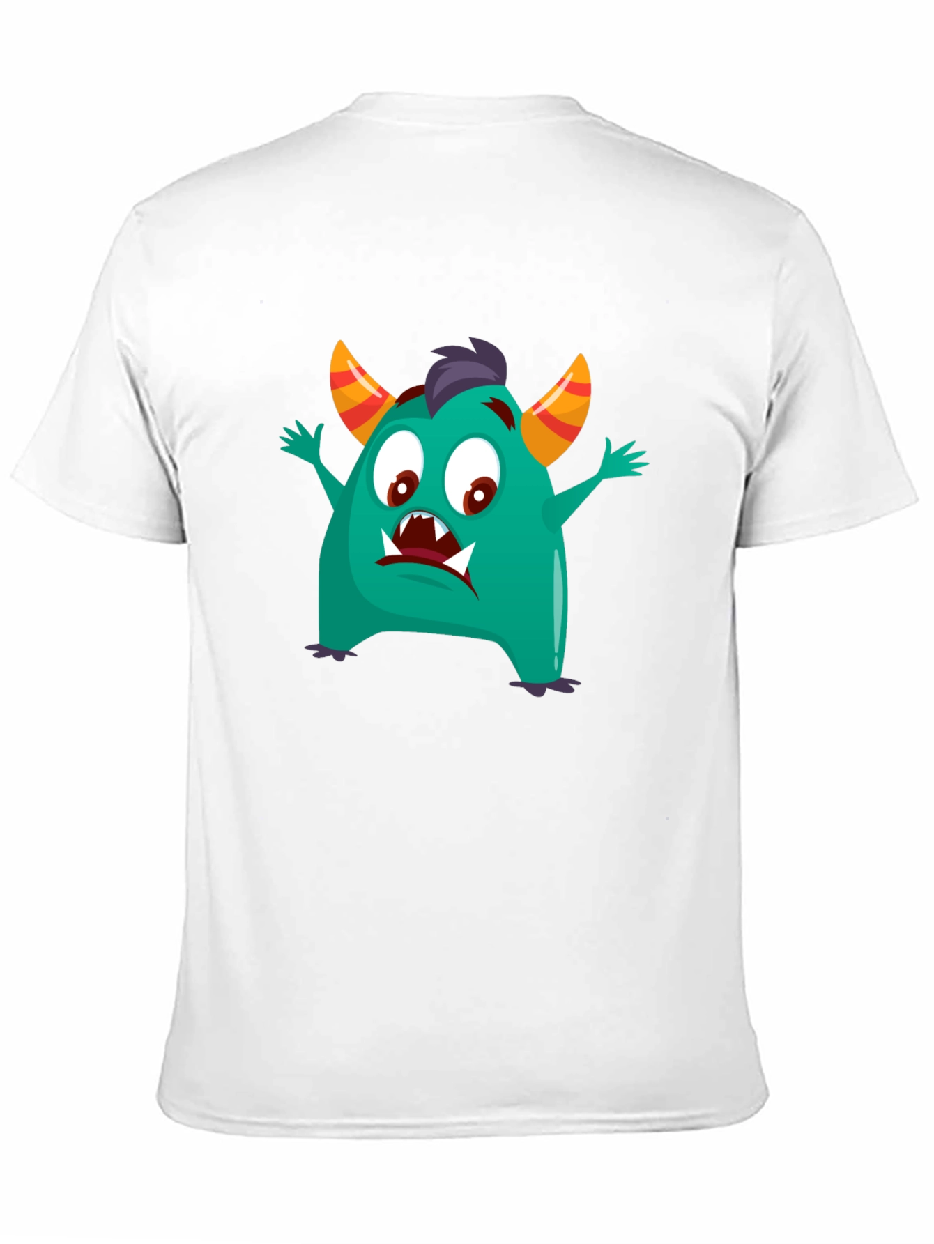 Fun Monster Graphic Tee - Black Cotton