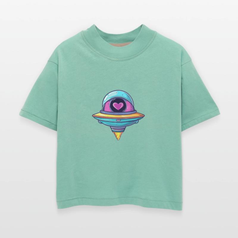Flying Saucer with a Heart Inside