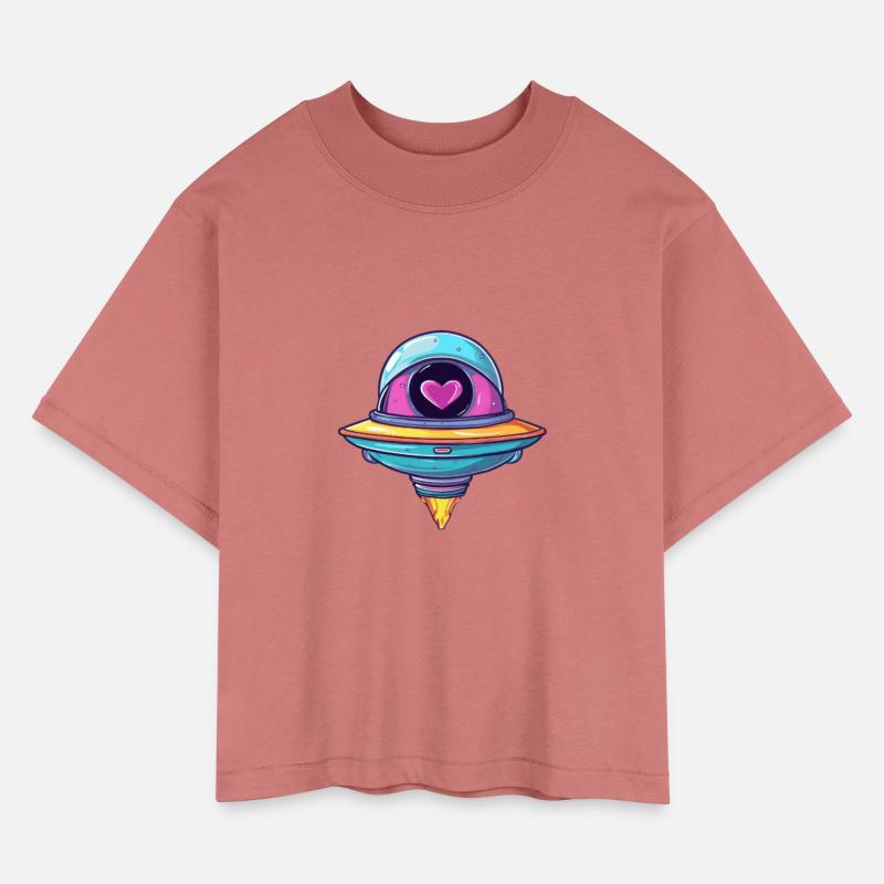 Flying Saucer with a Heart Inside