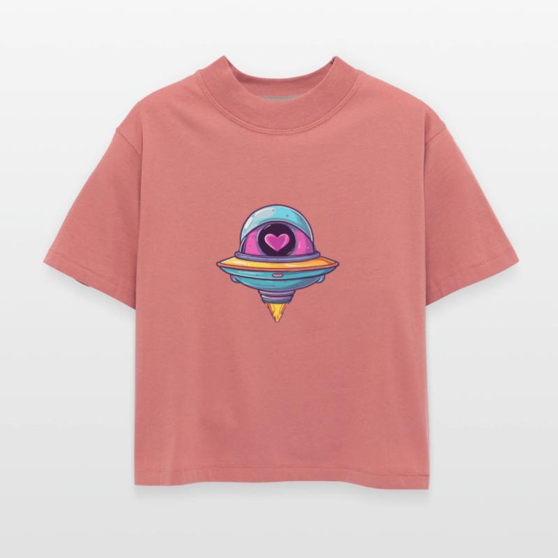 Flying Saucer with a Heart Inside