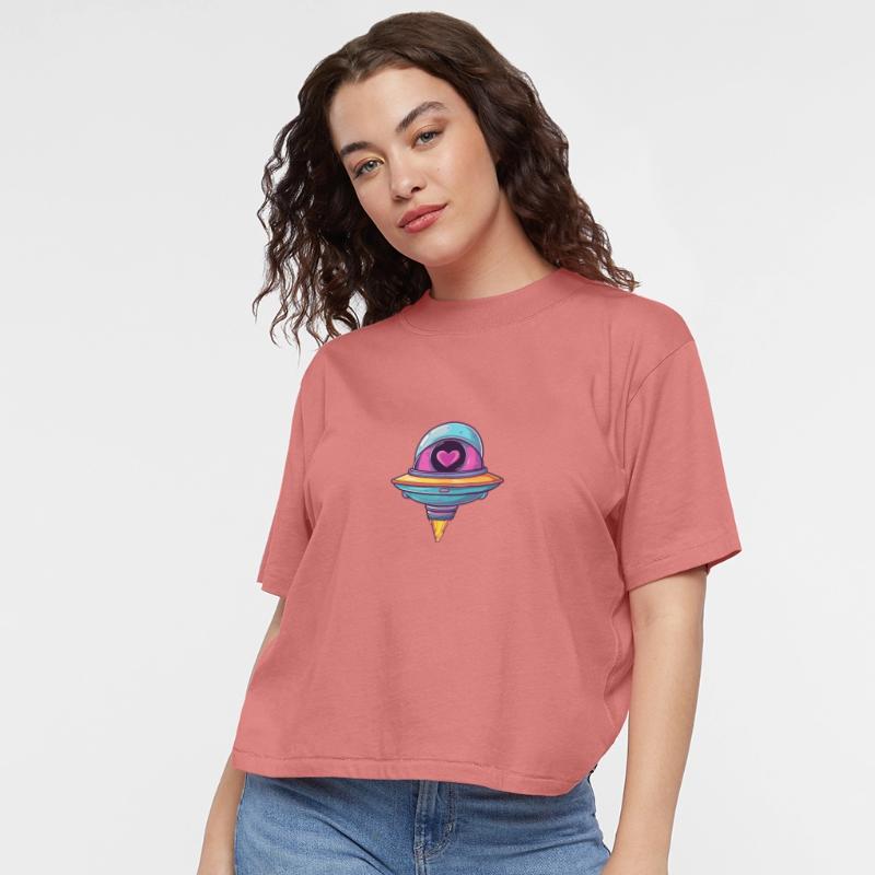 Flying Saucer with a Heart Inside