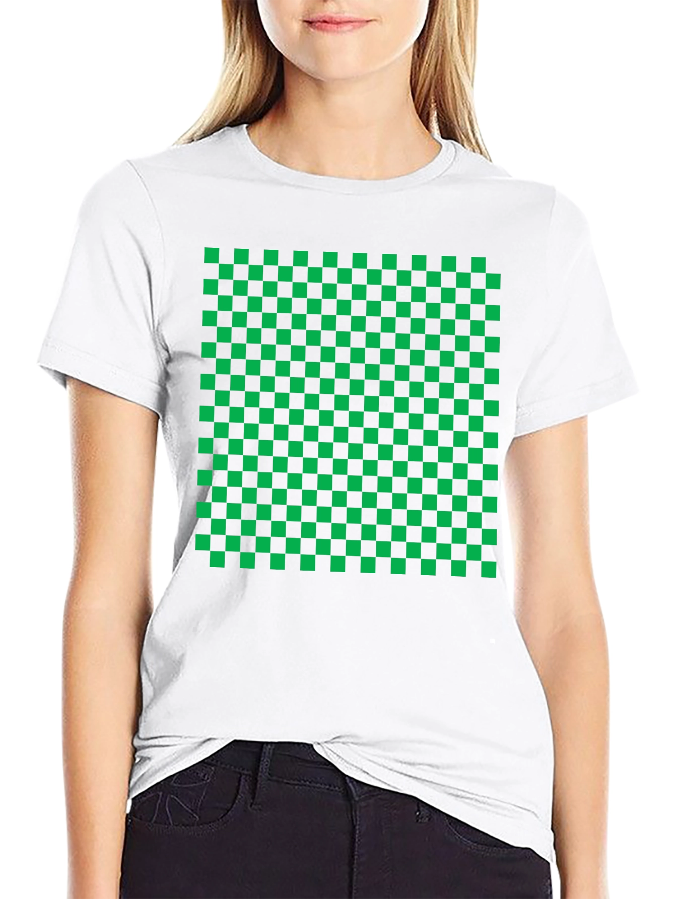 Checkered Graphic Tee