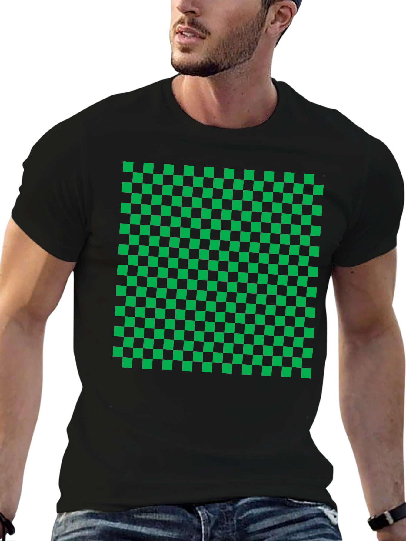 Checkered Graphic Tee