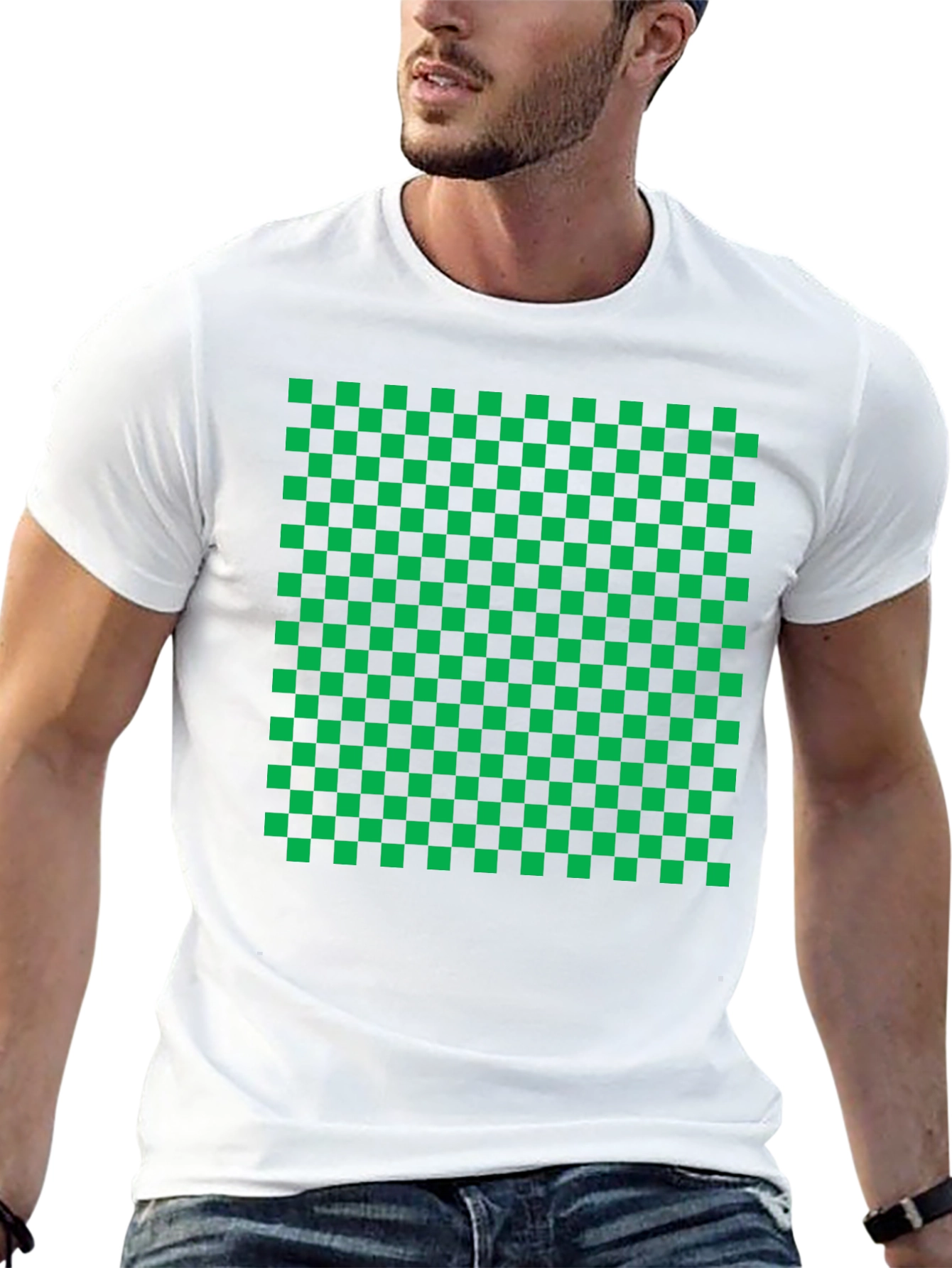Checkered Graphic Tee