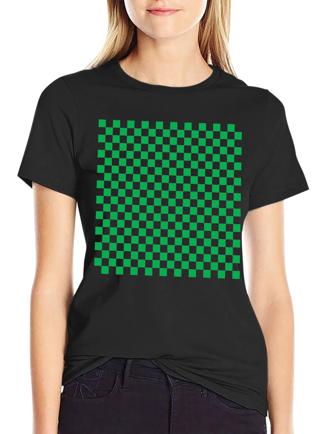 Checkered Graphic Tee