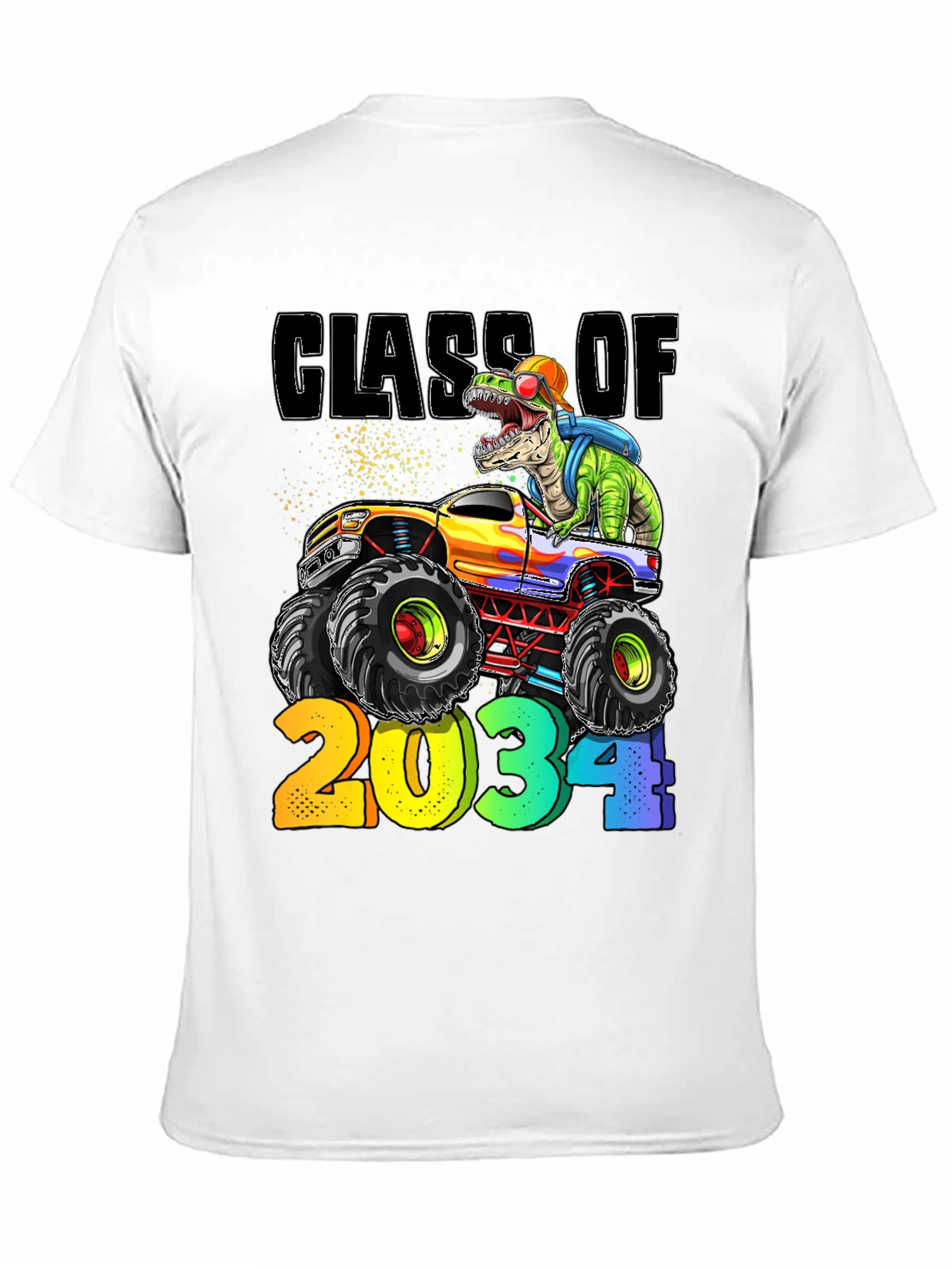 Class of 2034 Dinosaur Monster Truck T-Shirt