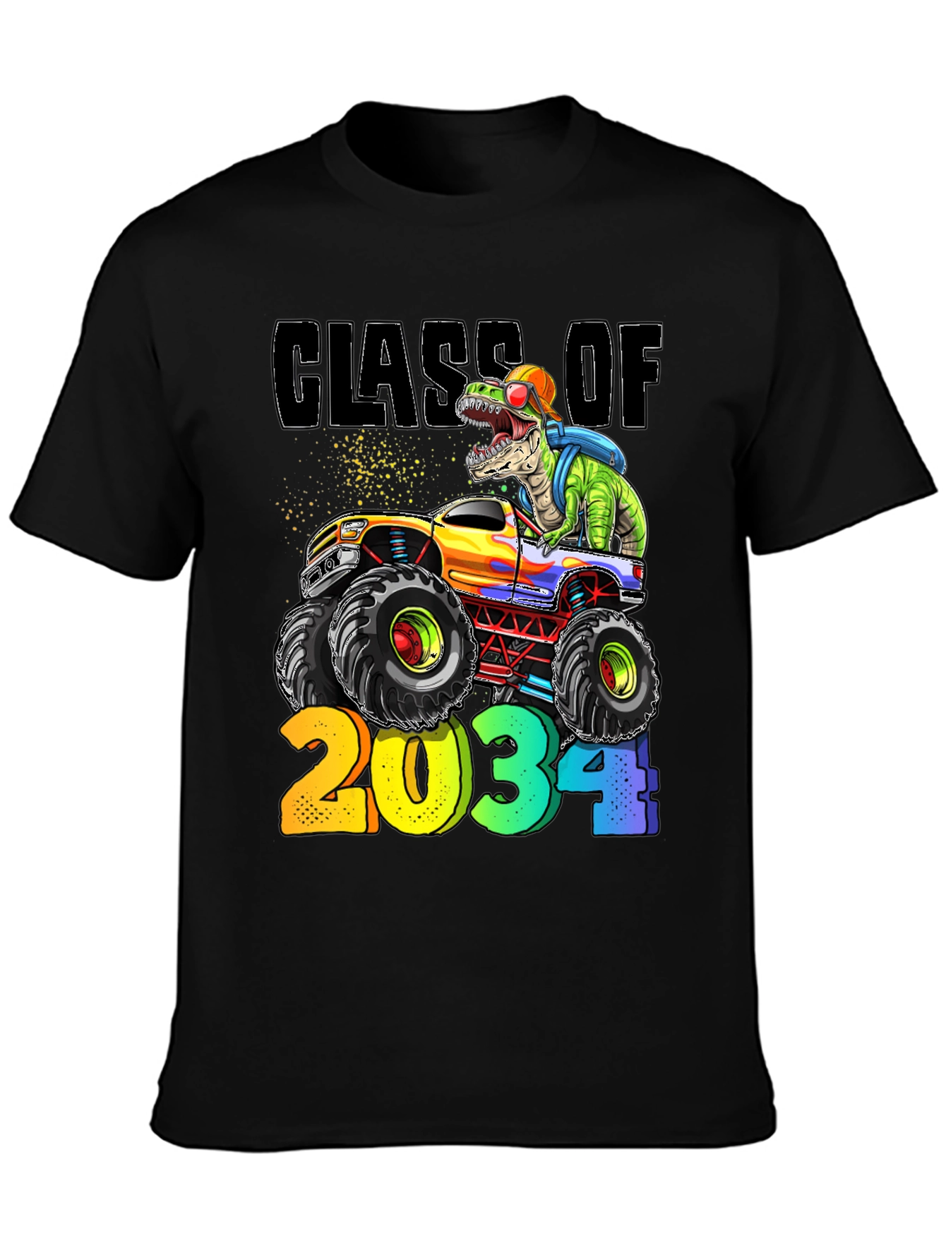 Class of 2034 Dinosaur Monster Truck T-Shirt