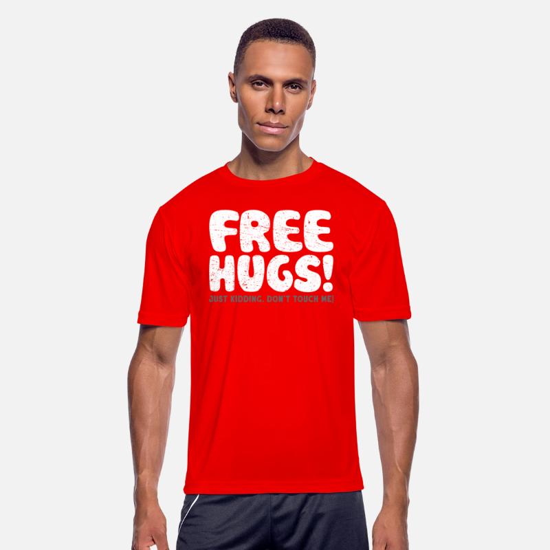 Free Hugs Just Kidding Don't Touch Me Asocial