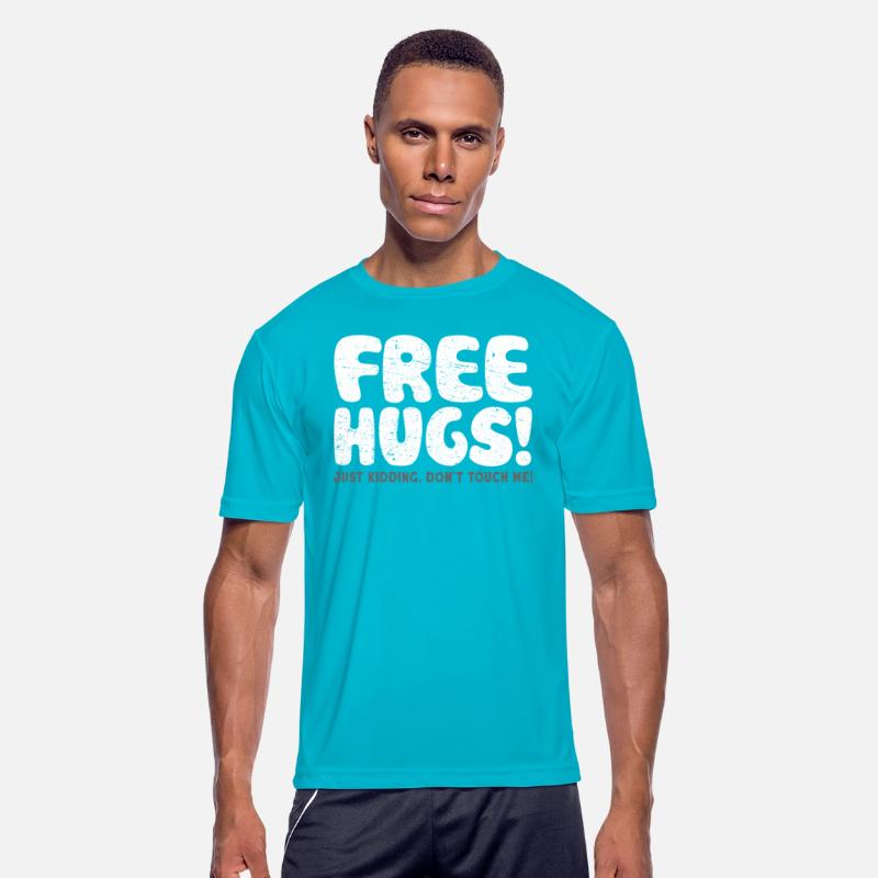Free Hugs Just Kidding Don't Touch Me Asocial