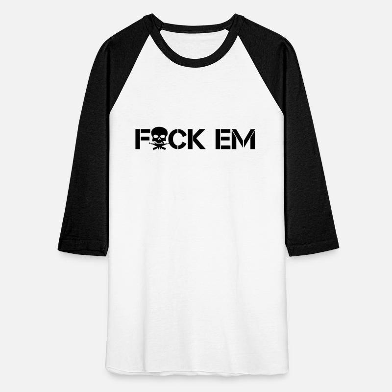 FuCK EM | Skull Cross Machine Guns | Black design