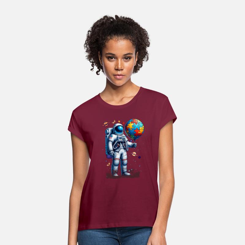 Funny Astronaut Balloon Autism Awareness Space