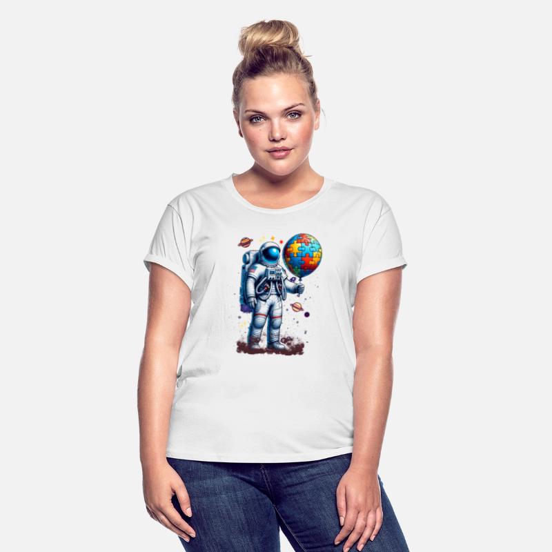 Funny Astronaut Balloon Autism Awareness Space