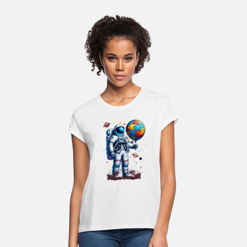 Funny Astronaut Balloon Autism Awareness Space
