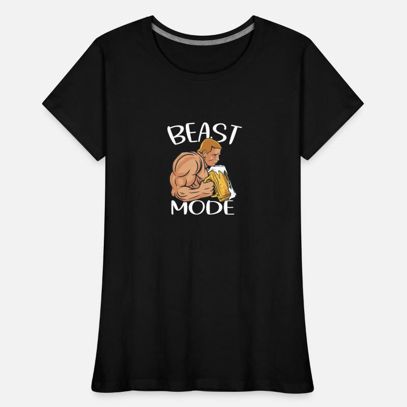 Funny Beer Drinker Sport Design in white