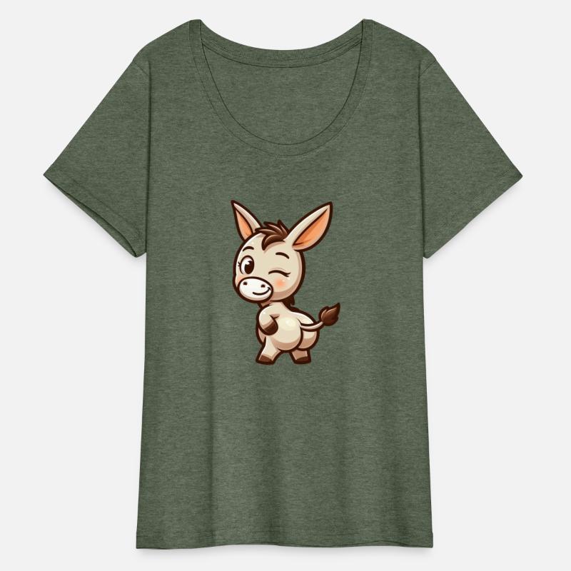Funny cartoon donkey comic design 1