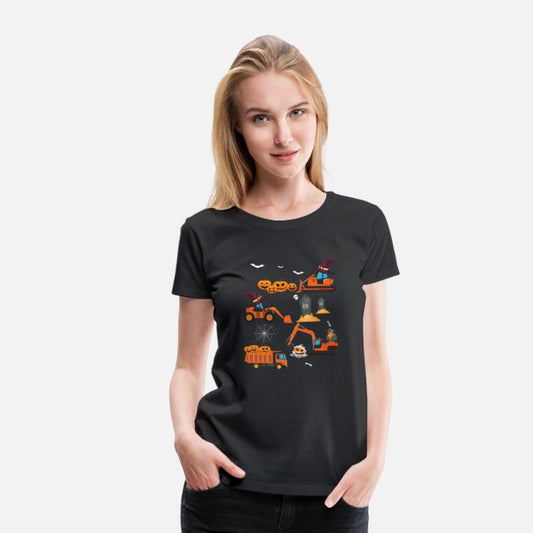 Funny Construction Vehicle Halloween Crane Truck