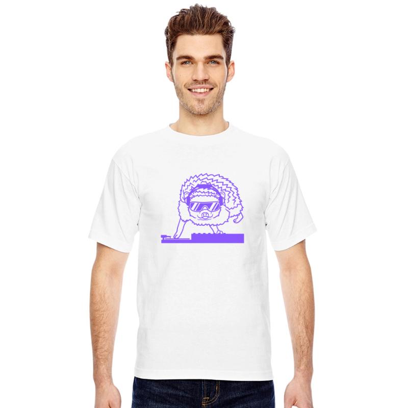 Funny Cool DJ Hedgehog Cute Animal Mixing Console