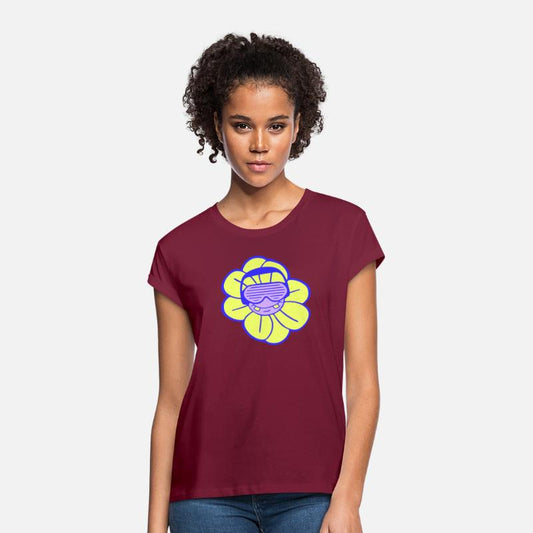 Funny Cool DJ Little Flower Happy Cute Summer Face