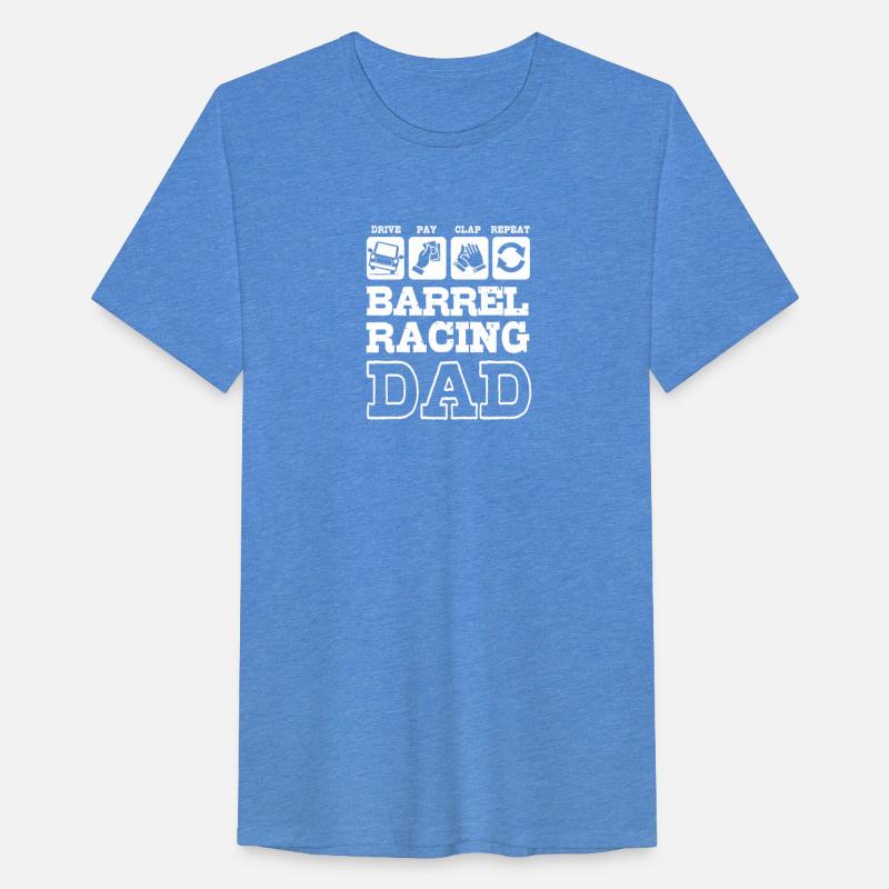 Funny Fathers Day Western Barrel Racing Dad