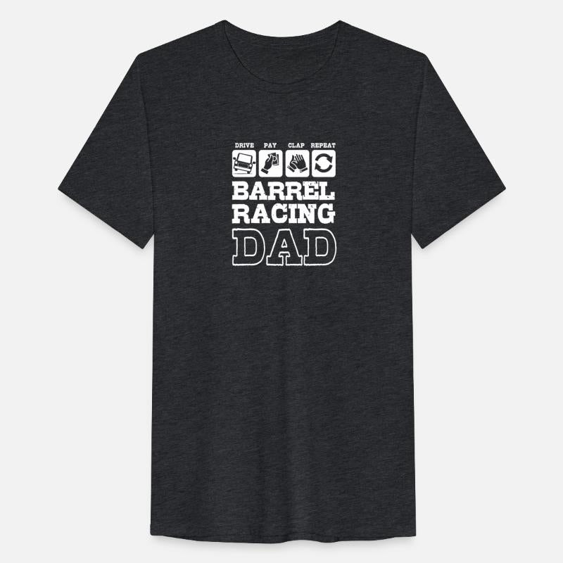 Funny Fathers Day Western Barrel Racing Dad