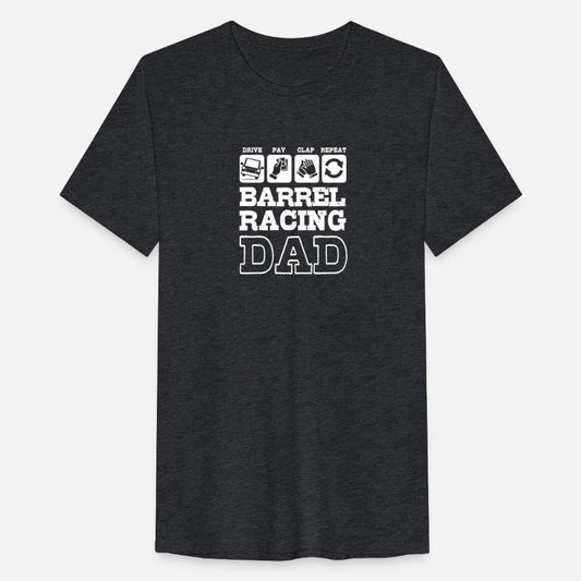 Funny Fathers Day Western Barrel Racing Dad