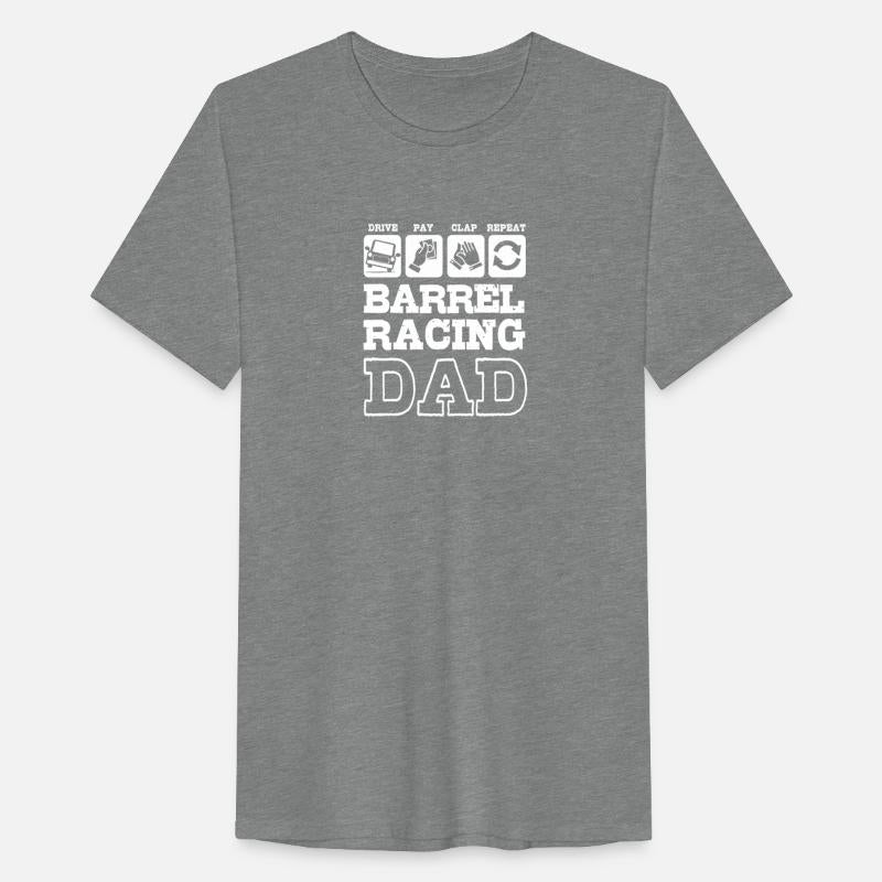 Funny Fathers Day Western Barrel Racing Dad