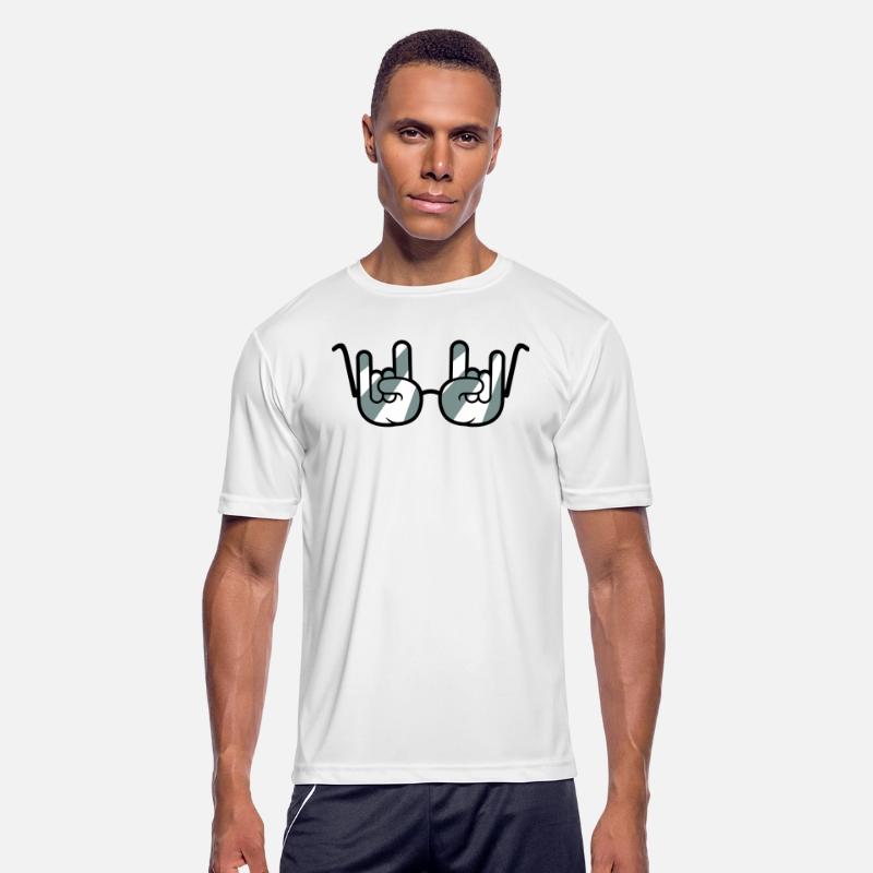 Funny Heavy Metal Sunglasses Horns Hand Gesture
