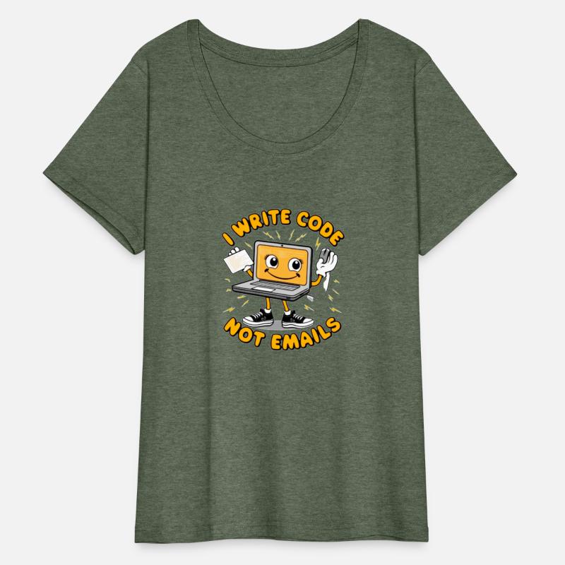 Funny Programmer Shirt - I Write Code Not Emails
