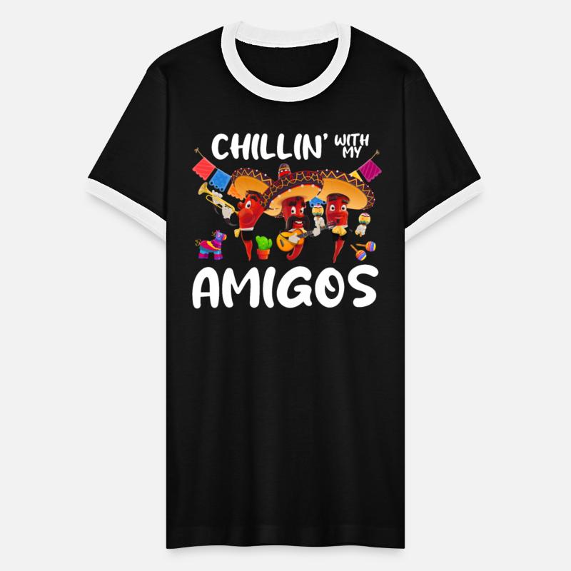 Funny Quote Saying "Chillin´with my Amigos" Mexico