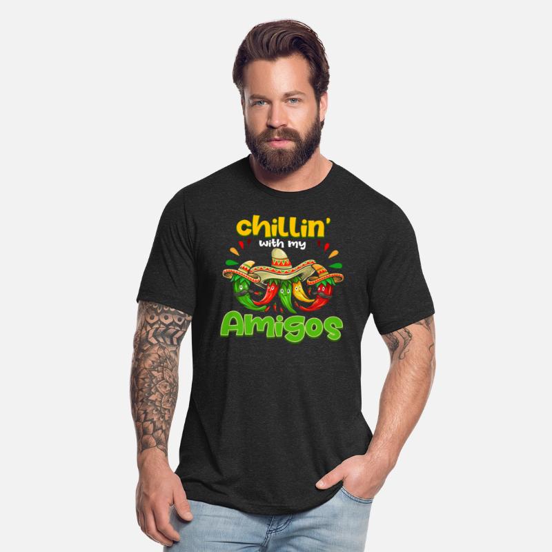 Funny Quote Saying "Chillin´with my Amigos" Mexico